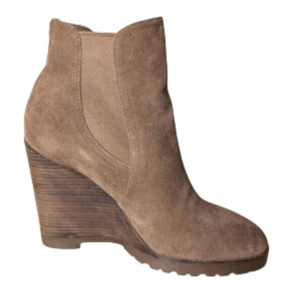 MICHAEL KORS Thea Suede Wedge Booties Size 9M - Picture 8 of 10